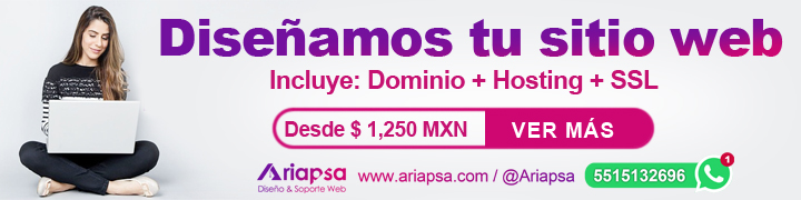 Ads Ariapsa Mexico 720 x 180