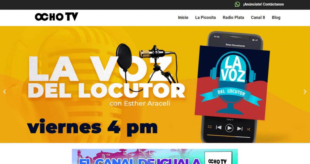 Radio y TV “Canal OCho TV” Iguala Guerrero