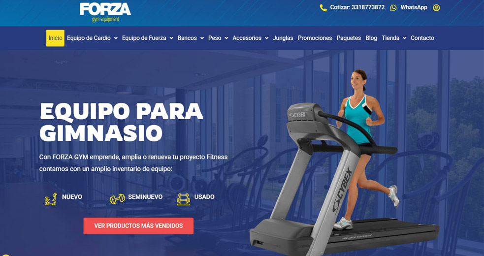 Venta de equipo de gimnasio FORZA GYM EQUIPMENT Zapopan Jalisco