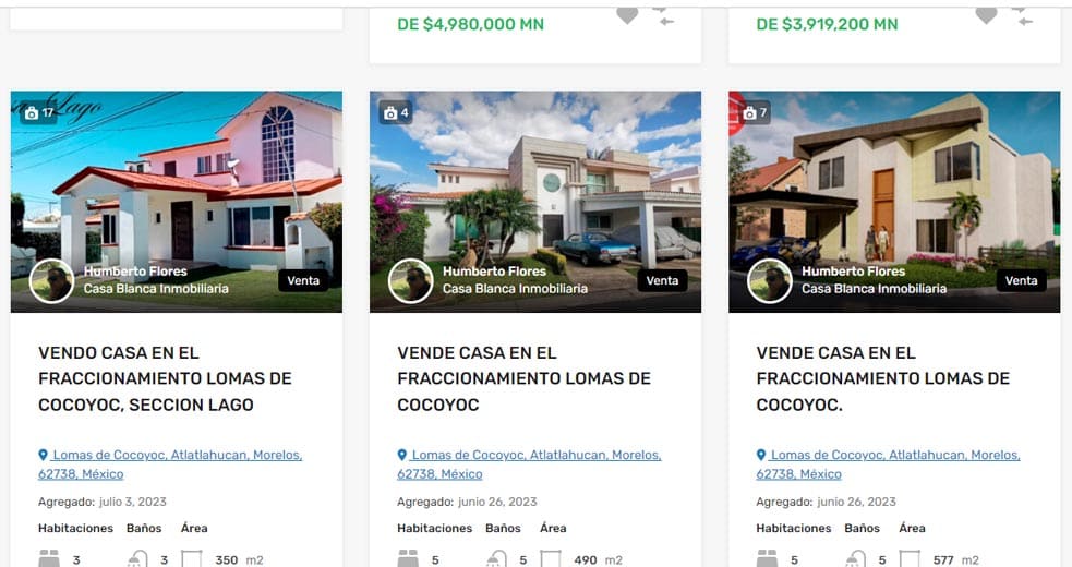 Casablanca Inmobiliaria, renta y venta de bienes inmuebles en Morelos