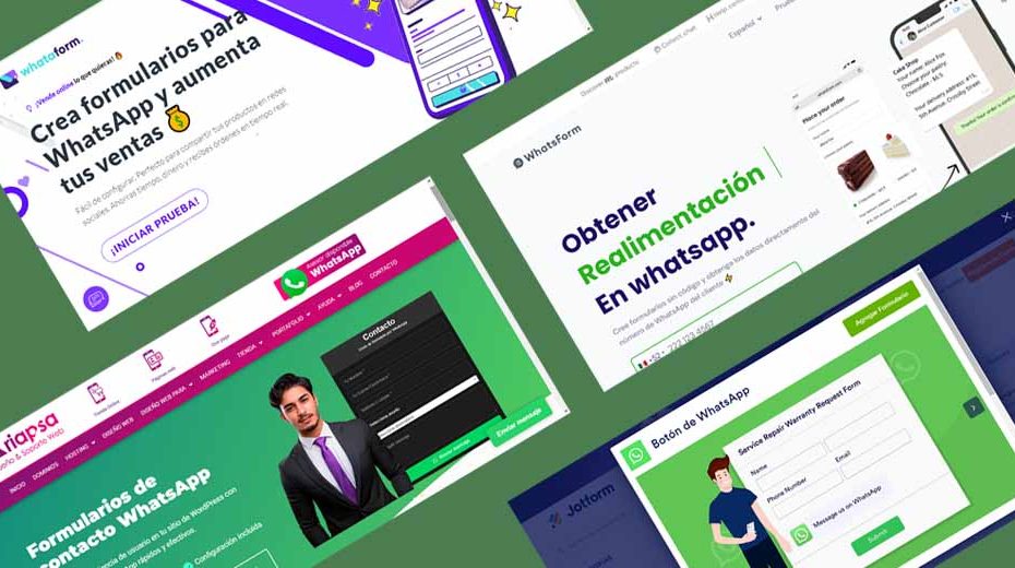 4 sitios web que ofrecen Formularios de WhatsApp en español