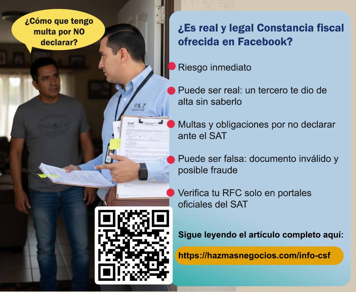 Cuidado con comprar constancia de situacion fiscal de dudosa procedencia