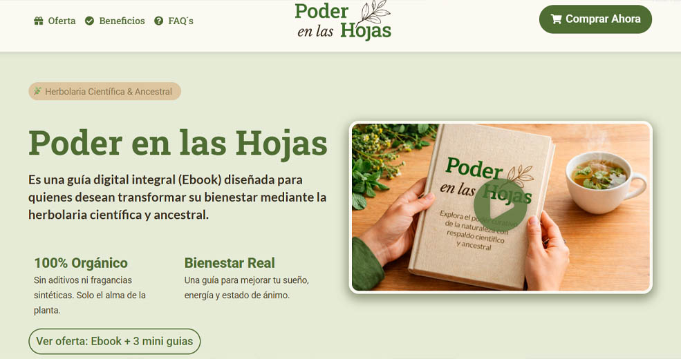 Poder en las hojas libro medicinal ancestral