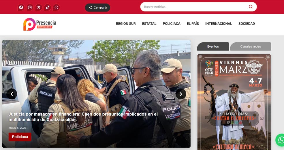 Portafolio Modern Ariapsa presencia noticias veracruz mexico
