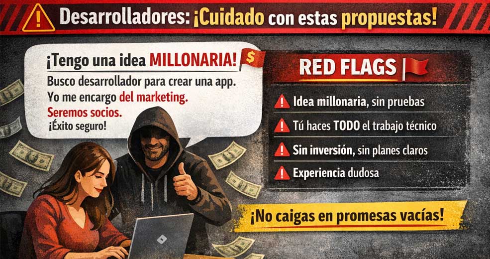 cuidado estafas desarrolladores