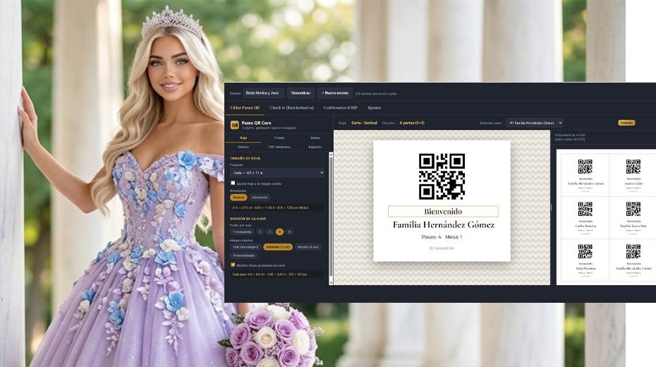 Genera pases QR masivos para eventos herramienta gratis Pases Qr Code