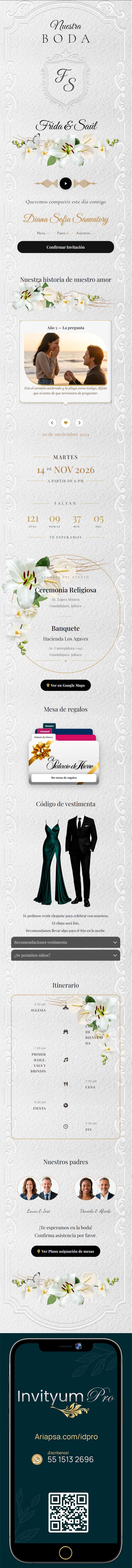 Vista previa de invitación